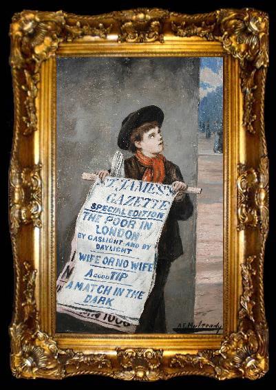 framed  Augustus e.mulready A London Newsboy, ta009-2